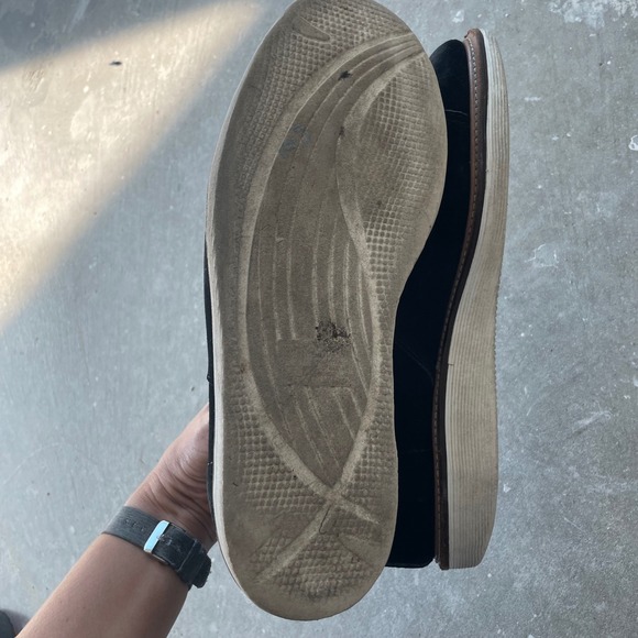 Dr Martens Lesley size 10 womens Black Suede Ankle Boots Lace Up Doc EUC Shoes - Picture 13 of 16